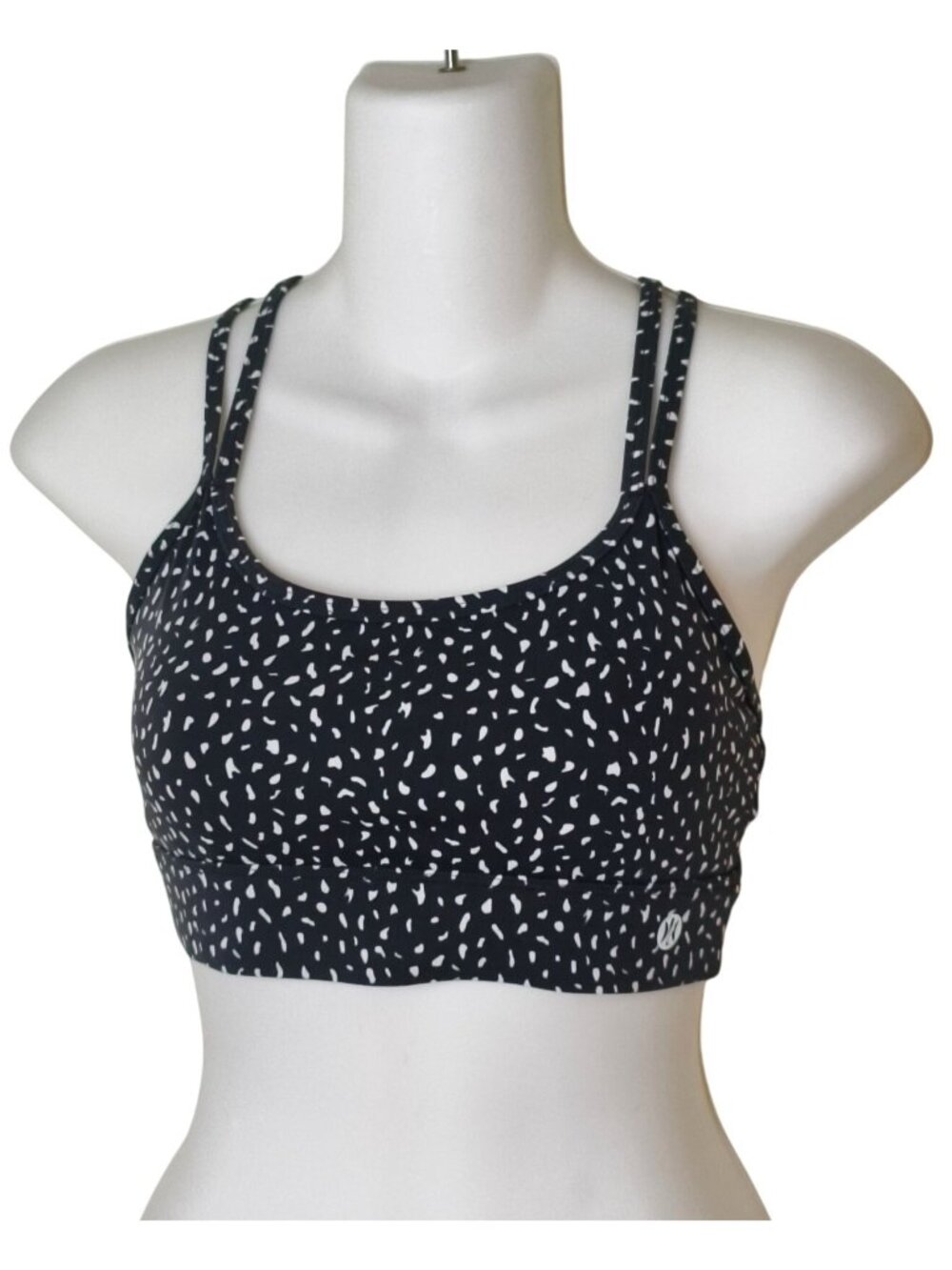 Astoria Luxe Sports Bra S Ignite Black White Activewear Strappy Sporty Workout